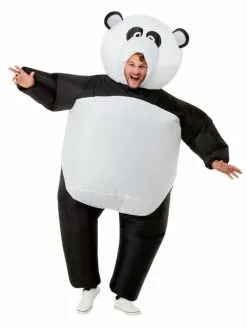 Smiffys Inflatable Giant Panda Costume, Black & White