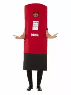 Smiffys Post Box Costume, Red