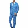 Smiffys Wrapping Paper Suit, Multi-Coloured -Wigs Shop 61020 1