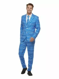 Smiffys Wrapping Paper Suit, Multi-Coloured