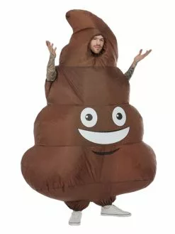 Smiffys Inflatable Poop Costume, Brown