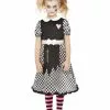 Smiffys Broken Doll Costume, Black & White -Wigs Shop 63092 10