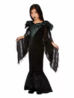 Smiffys Deluxe Raven Princess Costume, Black