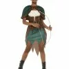 Smiffys Deluxe Forest Archer Costume, Green -Wigs Shop 70002 7