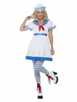 Smiffys High Seas Sailor Costume, White