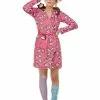 Smiffys Cat Lover Lady Costume, Pink -Wigs Shop 70036 3