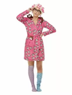 Smiffys Cat Lover Lady Costume, Pink