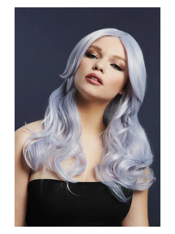 Smiffys Fever Nicole Wig, True Blend, Silver Lilac 3 Smiffys Fever Nicole Wig, True Blend, Silver Lilac