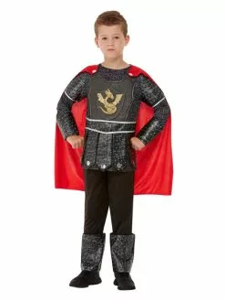 Smiffys Deluxe Knight Costume, Black