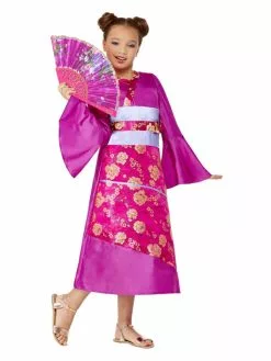 Smiffys Geisha Costume, Purple