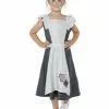 Smiffys Victorian Maid Costume, Dark Grey -Wigs Shop 71048