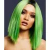 Smiffys Fever Kylie Wig, Two Toned Blend, Lime Green -Wigs Shop 72063 1