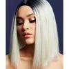 Smiffys Fever Kylie Wig, Two Toned Blend, Ice Blonde