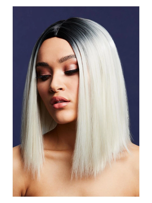 Smiffys Fever Kylie Wig, Two Toned Blend, Ice Blonde 3 Smiffys Fever Kylie Wig, Two Toned Blend, Ice Blonde