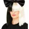 Smiffys Two Tone Popstar Wig, Black & White 1 Smiffys Two Tone Popstar Wig, Black & White -Wigs Shop 72092 1
