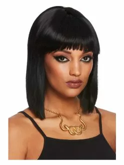 Smiffys Egyptian Snake Necklace, Gold