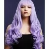 Smiffys Fever Gigi Wig, Violet