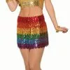 Bristol Novelty Rainbow Sequin Skirt -Wigs Shop AC81289 scaled 1