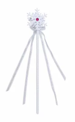 Bristol Novelty White Snowflake Wand