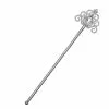 Bristol Novelty Silver Wand With Clear Stones -Wigs Shop BA2130