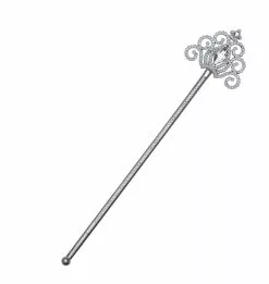 Bristol Novelty Silver Wand With Clear Stones