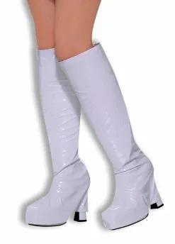 Bristol Novelty White Go Go Boot Tops