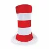 Bristol Novelty Red/White Striped Top Hat (Adult) -Wigs Shop BH597