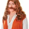 Bristol Novelty Hippy Wig + Tash -Wigs Shop BW791 scaled 1