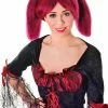 Bristol Novelty Steampunk Wig (Burgundy) -Wigs Shop BW795 scaled 1