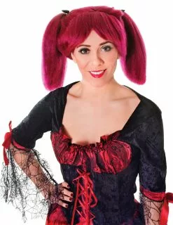 Bristol Novelty Steampunk Wig (Burgundy)