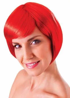 Bristol Novelty Flirty Flick Wig Red