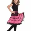 Bristol Novelty Crinoline Slip (Pink/Black) -Wigs Shop CC933 scaled 1