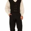 Bristol Novelty Steampunk Black Vest -Wigs Shop X76368 3 scaled 1