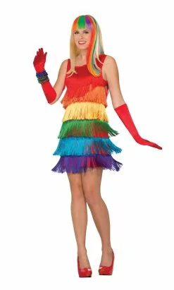 Bristol Novelty Rainbow Shimmy Flapper