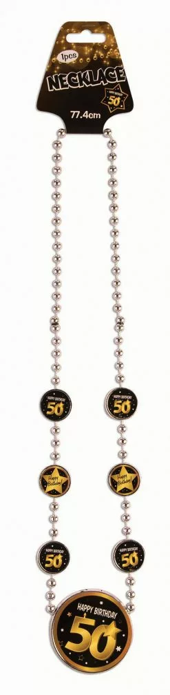 Bristol Novelty 50th Birthday Necklace